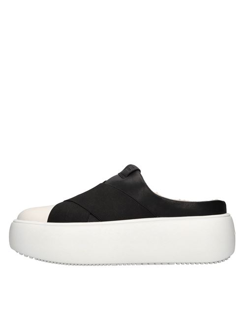 Eco-leather and stretch fabric mules FESSURA | SHOES CLOUD SABOTNERO-BIANCO